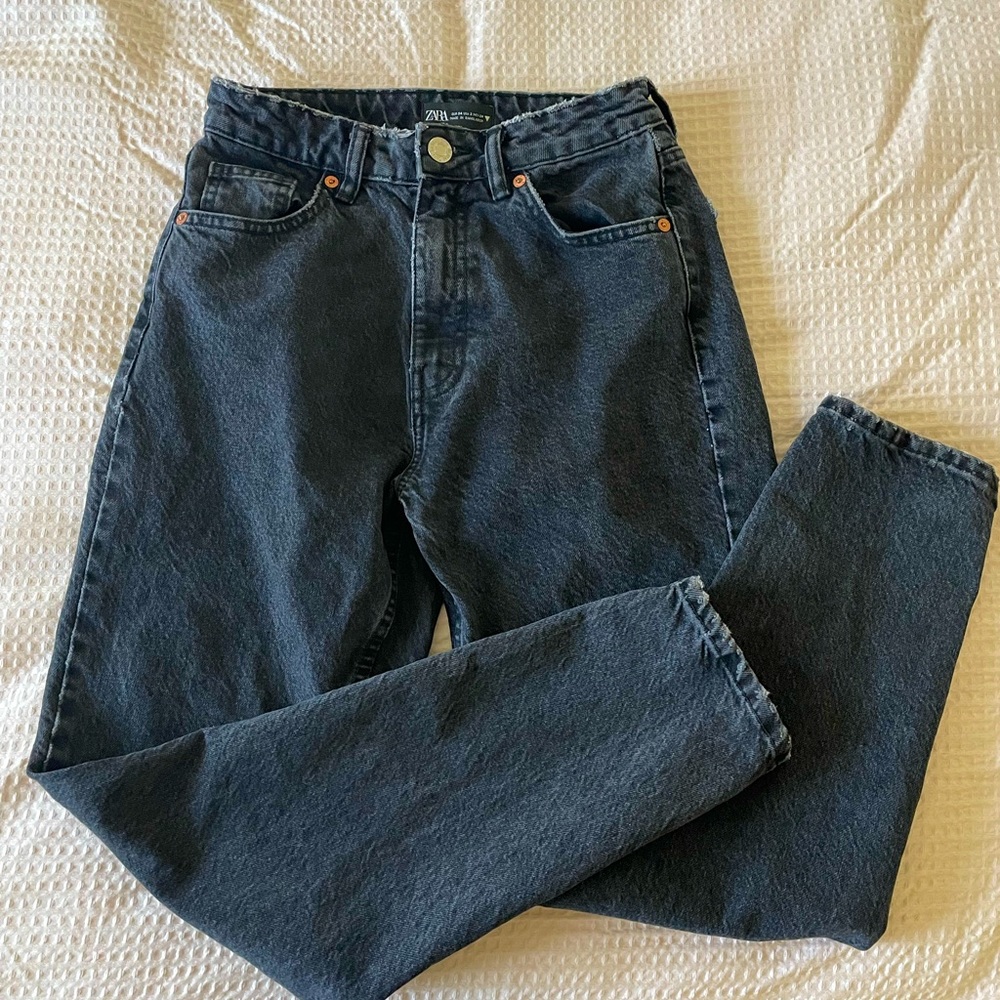 Zara Straight Leg Mom Jeans